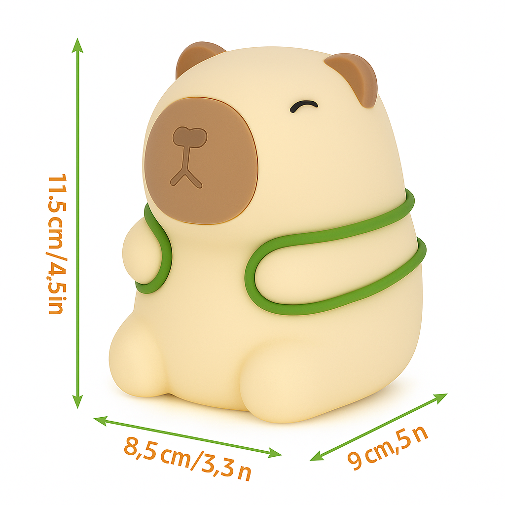 Lámpara Capibara con luz suave y relajante