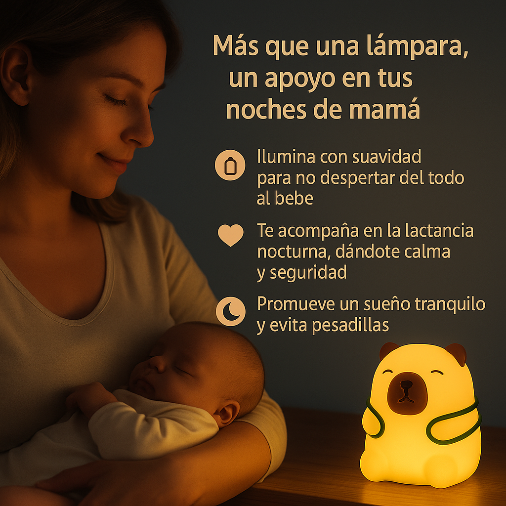 Lámpara Capibara con luz suave y relajante