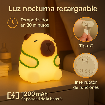 Lámpara Capibara con luz suave y relajante