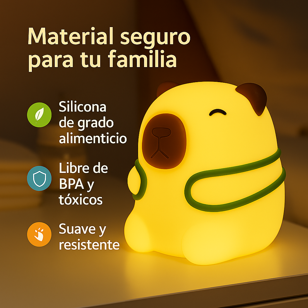 Lámpara Capibara con luz suave y relajante